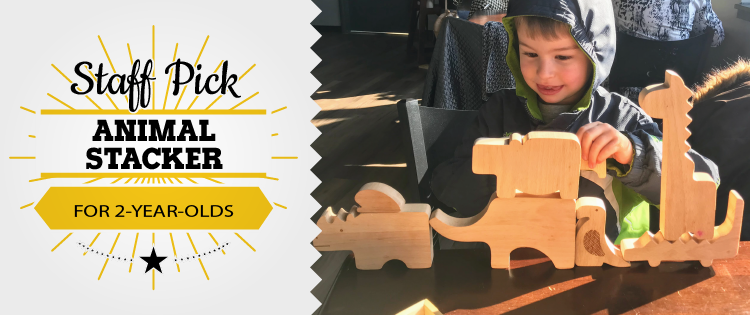 Staff Pick: Wooden Animal Stacker for 2-Year-Olds